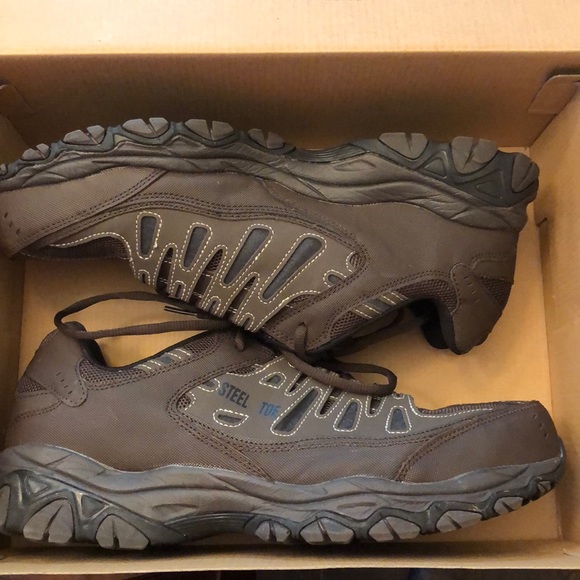 skechers work steel toe